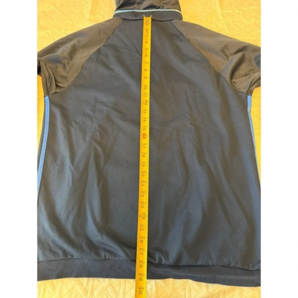 Adidas ClimaWarm 1/4 Zip Royal Blue Hoodie XL – Retro Stripes‎ Pullover